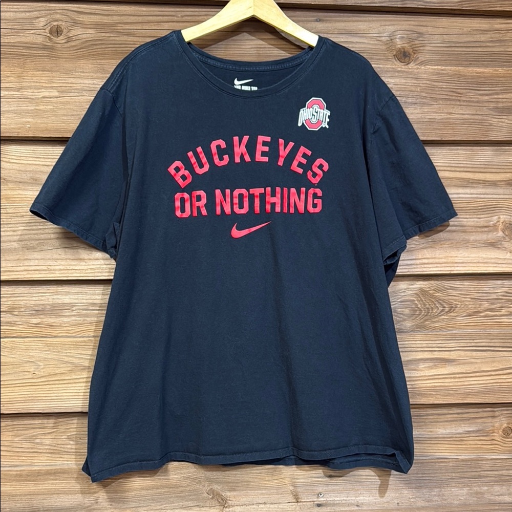 Nike Black Buckeyes Slogan Tee